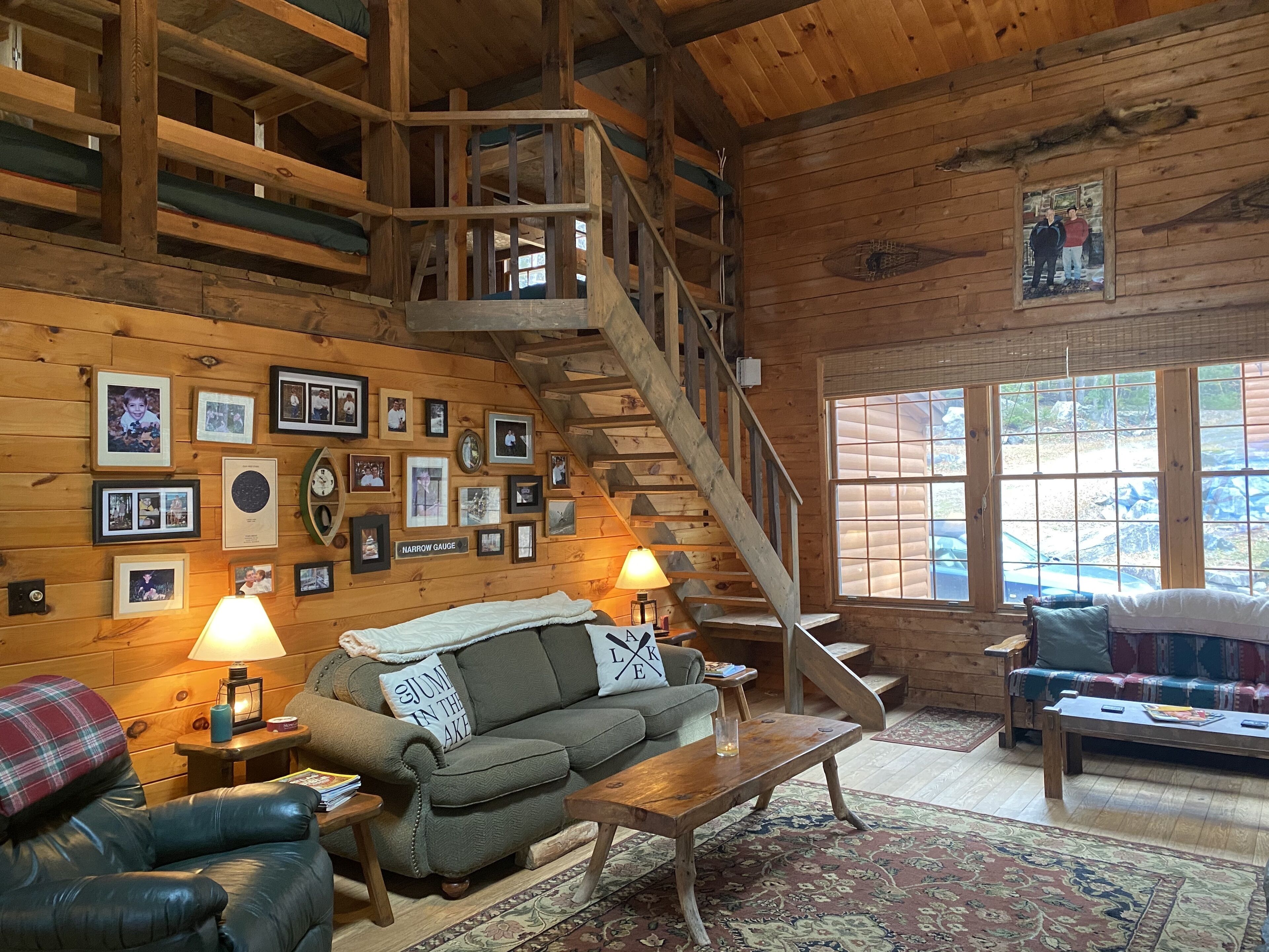 TV, fireplace, DVD player, books