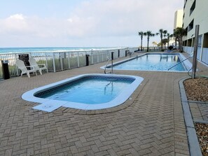 Indoor pool, outdoor pool
