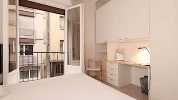 1 chambre, bureau, fer et planche Ă repasser, Wi-Fi gratuit