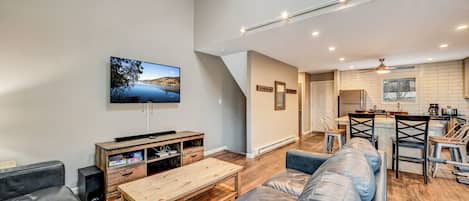 Smart TV, video games, DVD player, table football