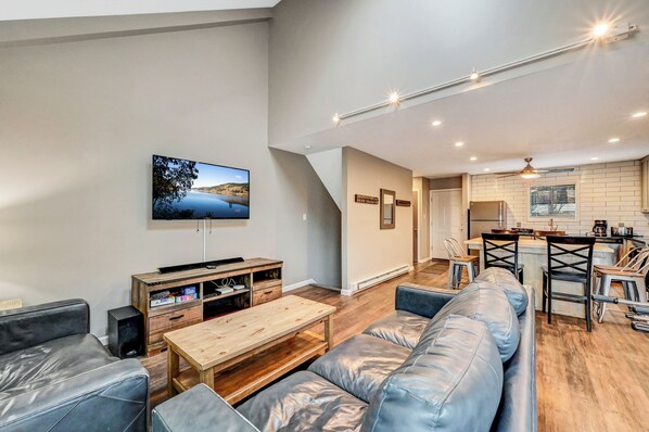 Smart TV, video games, DVD player, table football