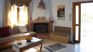 Cottage, 2 Bedrooms | Living area - Family Home With Private Garden Near The Beach (Hersonissos)
