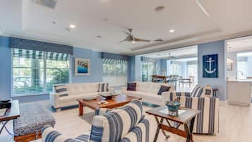 Smart TV, Netflix, DVD player, books