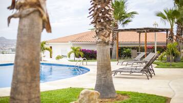 Una piscina riscaldata