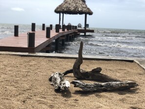 Am Strand, Liegestühle, Strandtücher