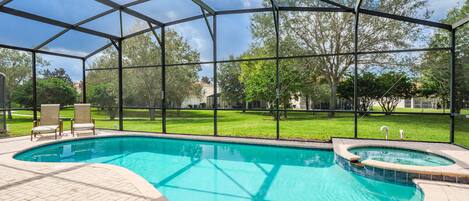 A heated pool