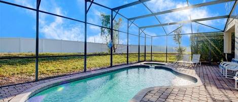 A heated pool