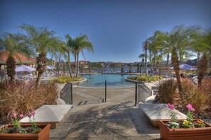 Et oppvarmet basseng