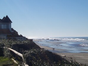 Vista a la playa o el mar