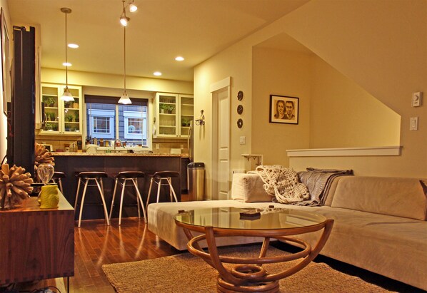 TV, fireplace, video games, DVD player