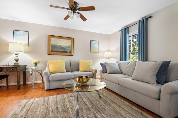 Spacious warm living room