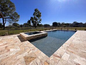 Pool - Escape 2 the lake - Oversized pool, private lake access & dock for canal fishing (Lake Placid)