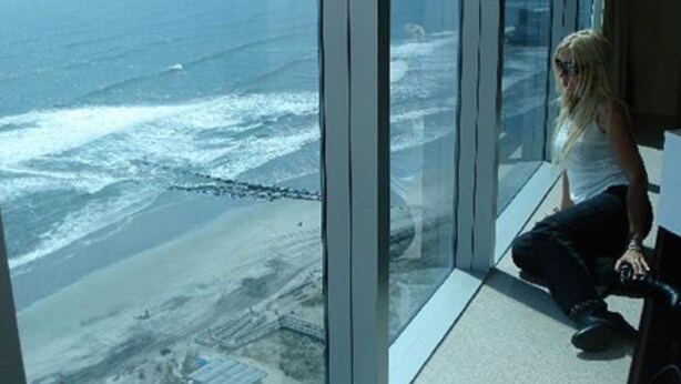 A high-rise building with a view of the ocean and beach. - DIRECT Oceanfront on Boardwalk — Thanksgiving — Nov 23-27 — 2, 3 or 4 nights (Atlantic City)