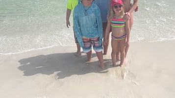 Playa en los alrededores y camastros