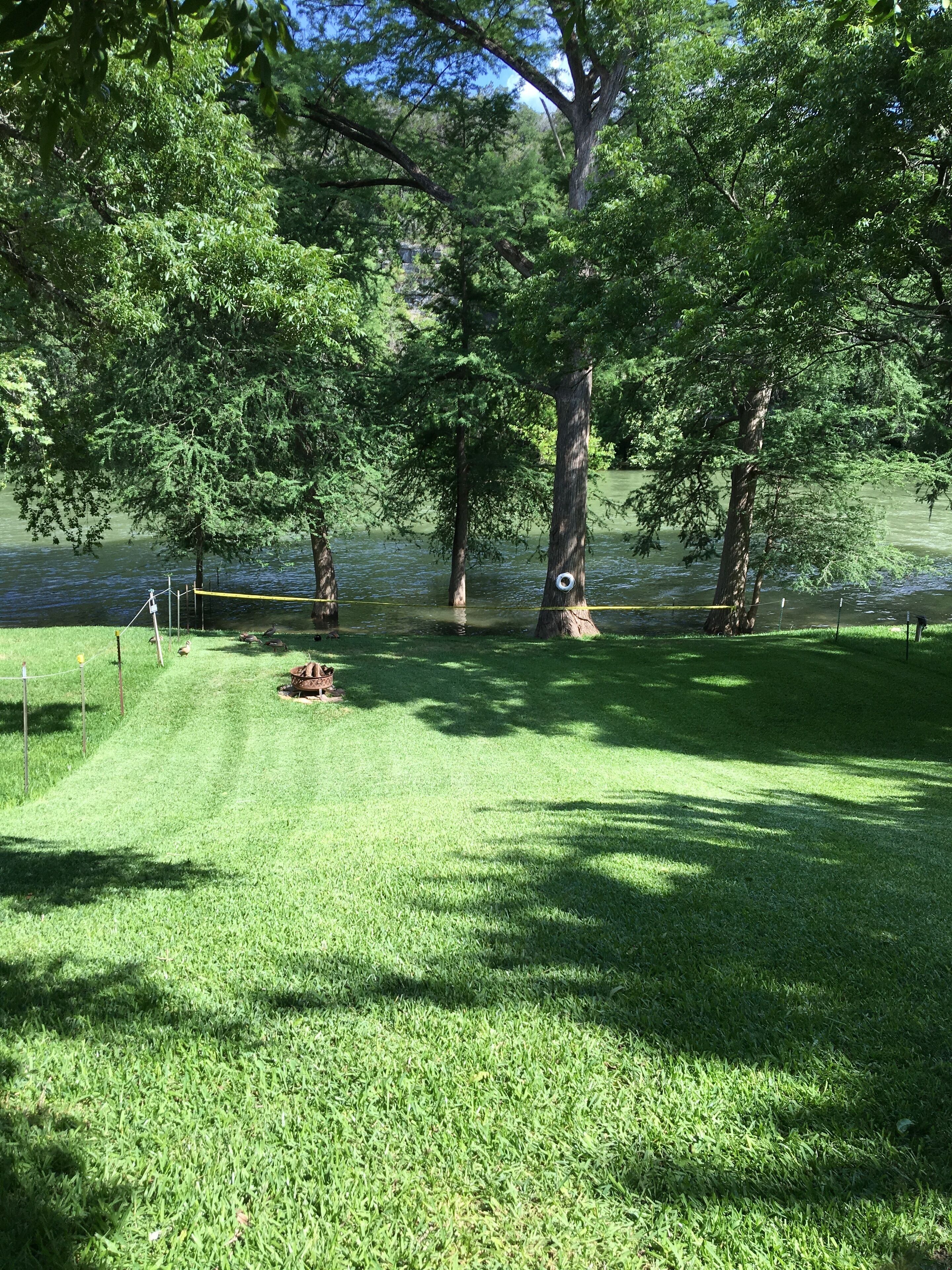 Backyard - flowing at 5500cfs