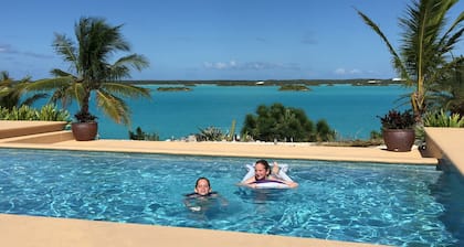 View of the Breezy Palms Waterfront Villa and infinity pool