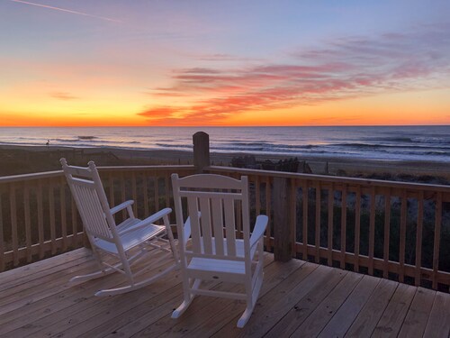 Oceanfront Duplex Private Beach yhteys kaupungista Emerald Isle