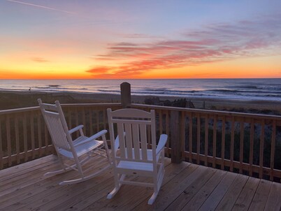 Oceanfront Home with Direct Beach Access & Stunning Views in Emerald Isle
