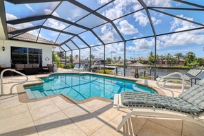 A heated pool