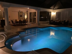 A heated pool