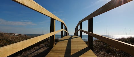 On the beach