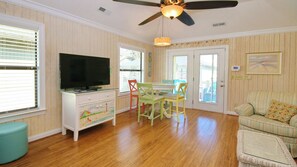 Smart TV, DVD player, stereo