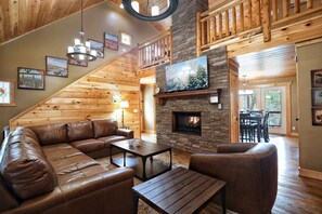 Fireplace, table football