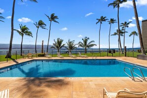 Outdoor pool, a heated pool - BEAUTIFUL OCEANFRONT CONDO* EXCELLENT VIEW* PERFECT LOCATION & A/C (Maalaea)