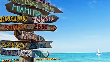 On the beach, beach towels