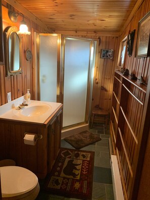 Een douche, een haardroger