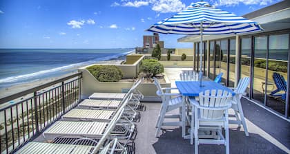 Oceanfront Rooftop Beach House Penthouse with Panoramic Atlantic Ocean Views.