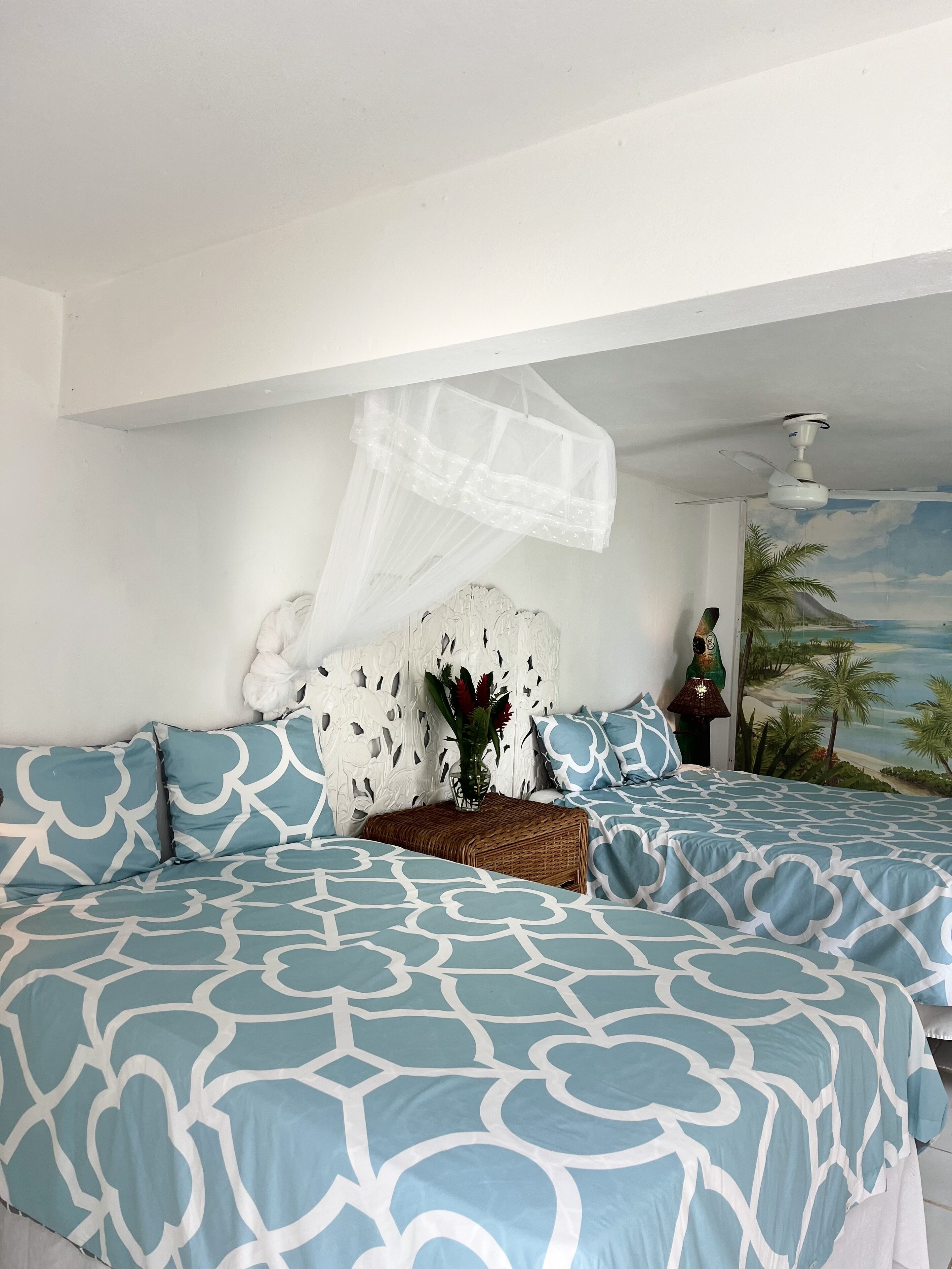 4 bedrooms, in-room safe, iron/ironing board, travel cot