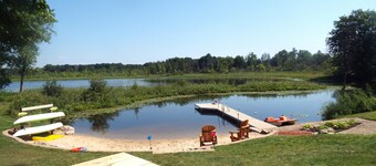Mann Lake Cottage, toute l'année, animaux acceptés, 14 personnes, détente privée, groupes