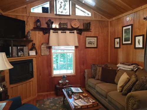 Private Mountain Cabin With Loft/Hot Tub/Stream and pet friendly