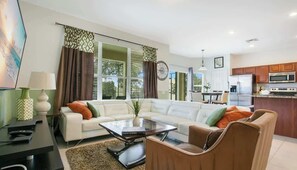 Smart TV, video games, DVD player, table football