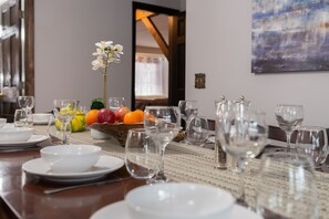 Dining - Spacious Family Retreat on 7.5 Private Acres Sleeps 14+ Pool/Hot Tub/Sauna/GR (East Stroudsburg)