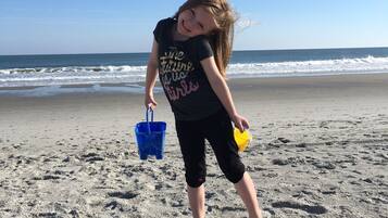 Aan het strand