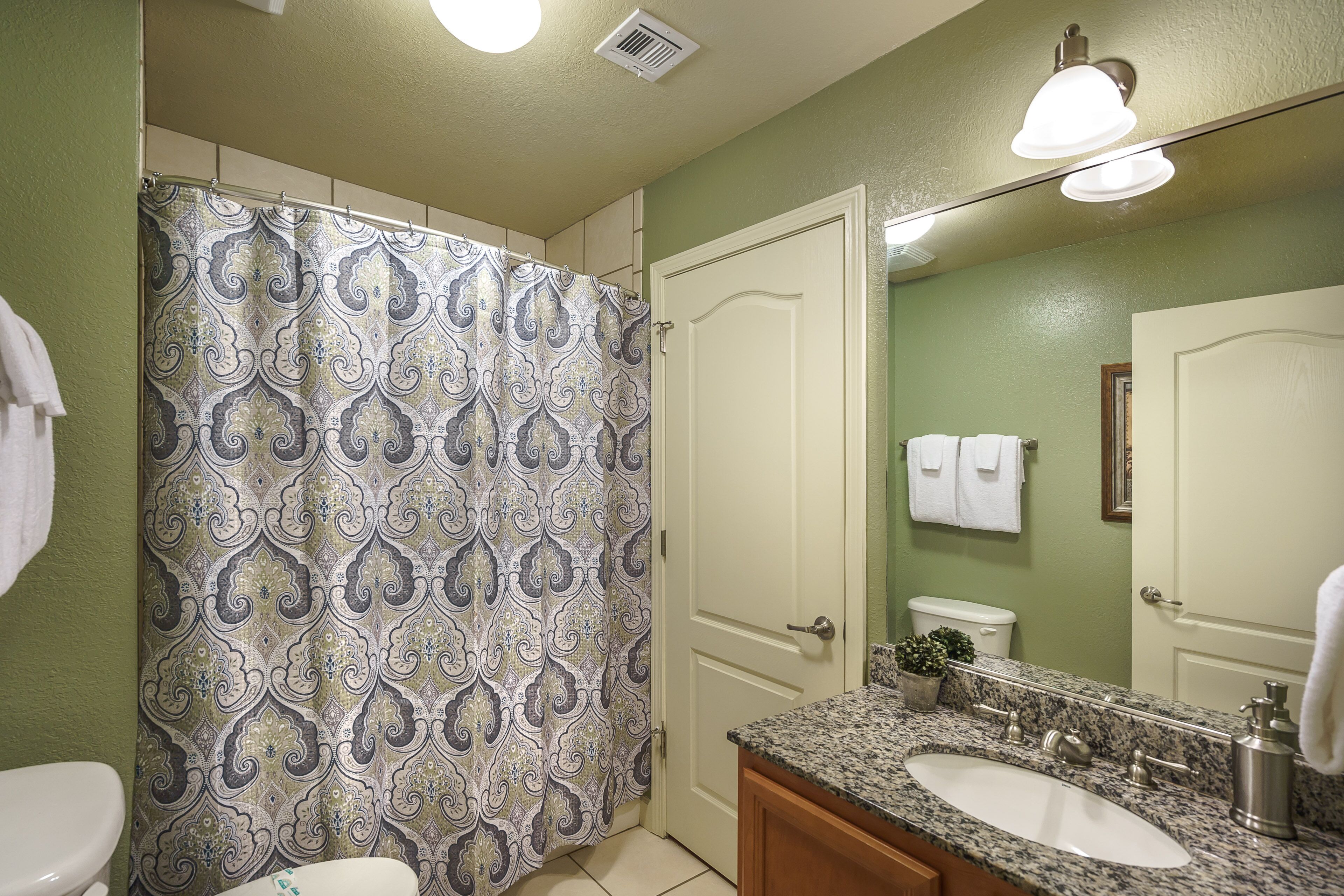 2nd Bathroom w/Granite Countertop and Tub-Shower Combo!
