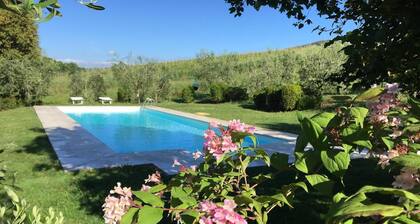 Enchanting Private Villa in Chianti Rolling Hills:Free WiFi,AC,Garden,Pool,View!
