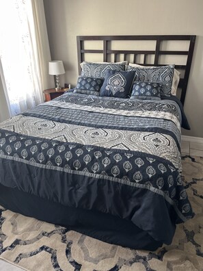 2 bedrooms, iron/ironing board, free WiFi, bed sheets