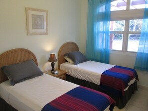 2 bedrooms, travel crib, free WiFi, bed sheets