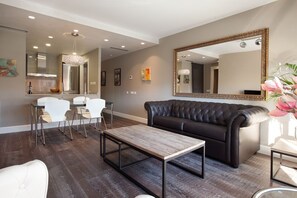 Smart TV, DVD player, books, video library