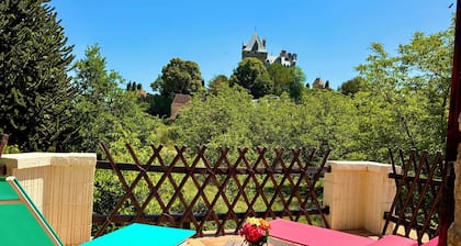 Maison de Montfort - Emplacement idéal près de Sarlat Vue fabuleuse du Château Montfort
