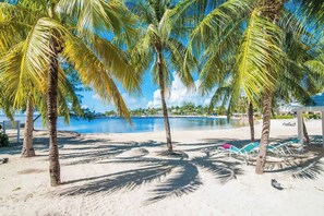 På stranden