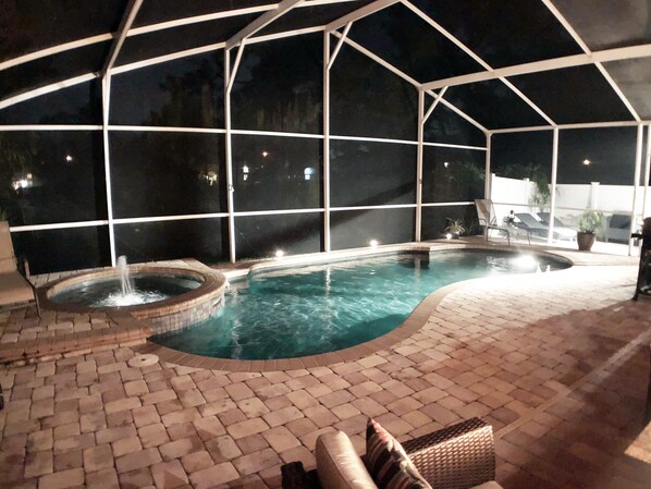 A heated pool