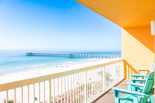 Calypso Resort~Beachfront 5th Floor Condo~Gulf Front Master~Steps to Pier Park