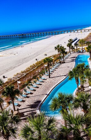 On the beach - Calypso Resort~Beachfront 5th Floor Condo~Gulf Front Master~Steps to Pier Park (Panama City Beach)