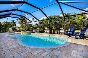 A heated pool
