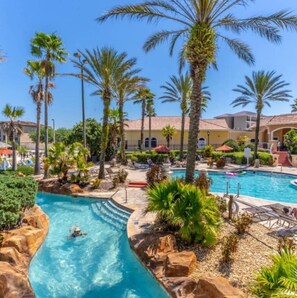 Outdoor pool, a heated pool - TROPICAL RESORT! Lazy River Water Slide +more!  4 BED/3 BATH (Davenport)