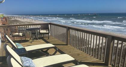 Panoramic Oceanfront home on Emerald Island. Close to everything!!